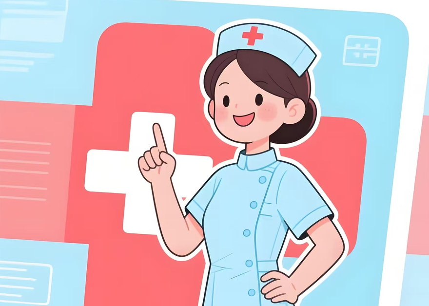 护士形象：24 小时医护值守，随时为安置群众提供医疗服务